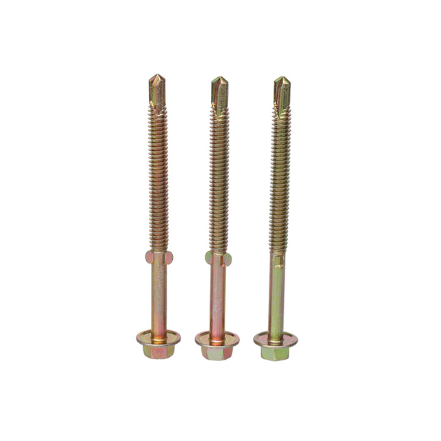 Hex head self drilling screw with wing resin tile screw
